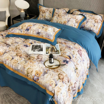 Guaranteed longstaple cotton digital bedding set